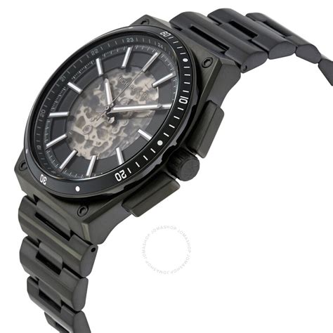 Michael Kors Wilder Black IP Steel Automatic Men's 